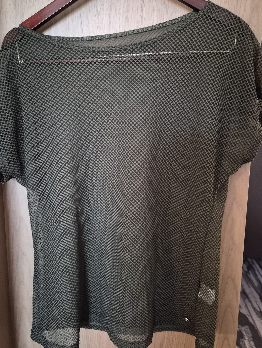 2 Piece BlueFish Olive Green Fearless Tennis Skirt-L w/ Net Pullover Shirt -M - Picture 6 of 11